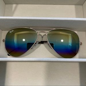 Ray-ban Aviator Sunglasses multicolor rose gold